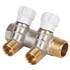Коллектор латунный с регулирующими вентилями MVI 3/4"x1/2"ЕК 2 вых. MM.402.0504, фото 