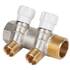 Коллектор латунный с регулирующими вентилями MVI 1"x1/2"ЕК 2 вых. MM.402.0604, фото 