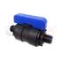 Кран шаровой компрессионный НР/НР резьба разборный 1"-1"Ду20 (35/7) (Valfex), фото 